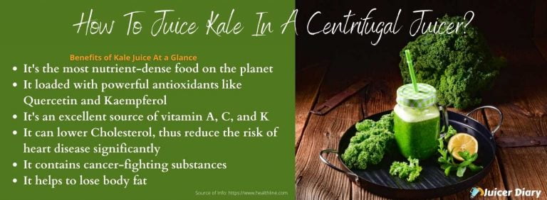 how to juice kale in a centrifugal juicer