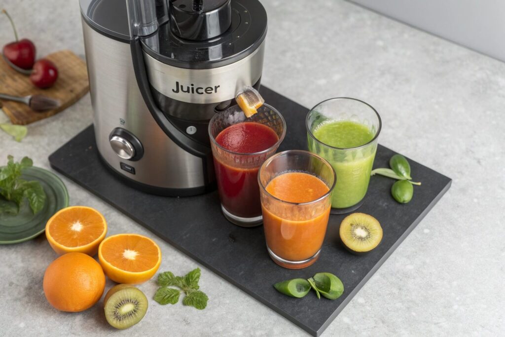 How does a cold press juicer work