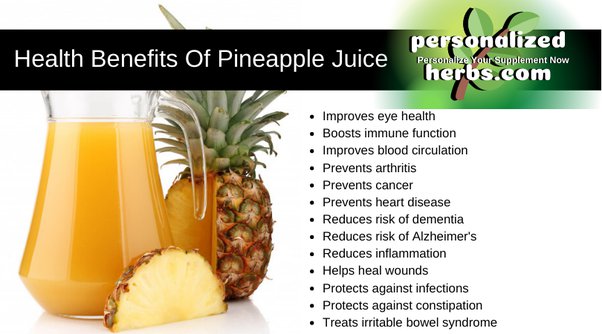 How much pineapple to reduce swelling