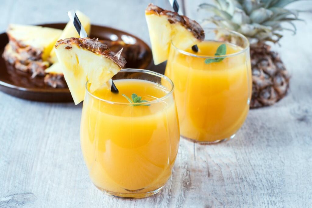 does pineapple juice reduce swelling