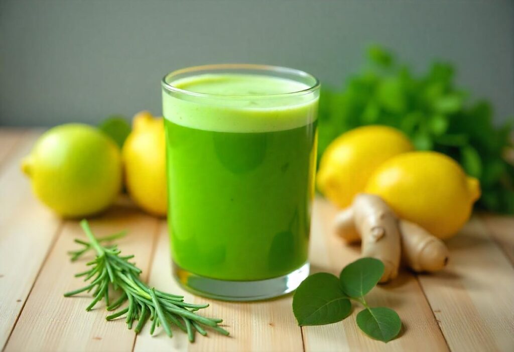 Step by step process of juicing cleaver juice