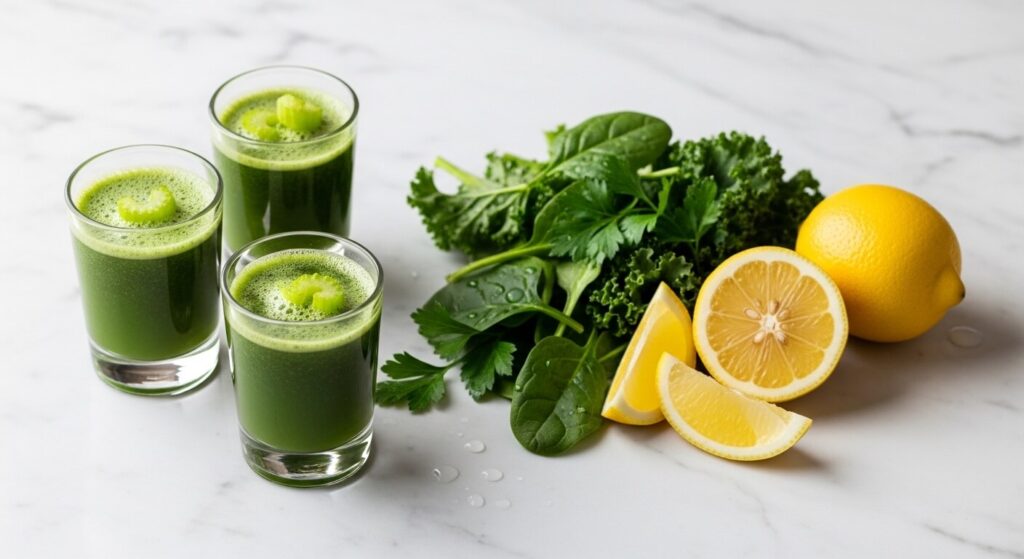 green juice shots recipes